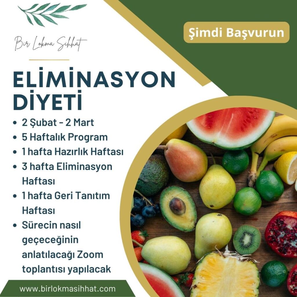 ELİMİNASYON DİYETİ 2023
